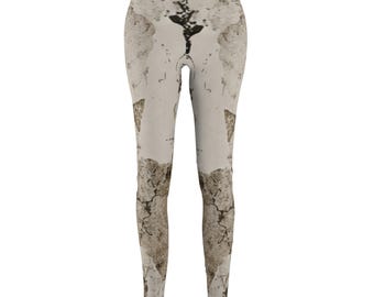 Leggings para mujer con estampado de jirafa — Estampado de animales de safari en color marrón