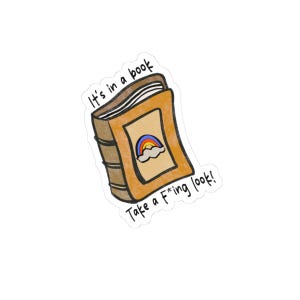 Sassy Book Sticker