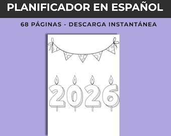 Planificador 2026 en Español | Calendarios Mensuales PDF | A4 A5 Imprimible