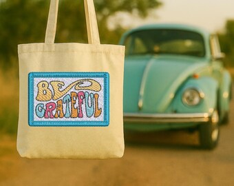 Be Grateful Patch Embroidery Design