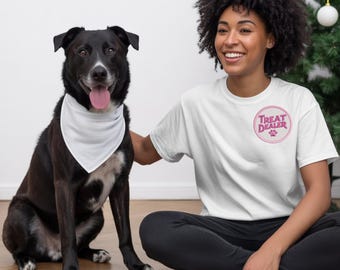 Round Treat Dealer Patch Embroidery Design