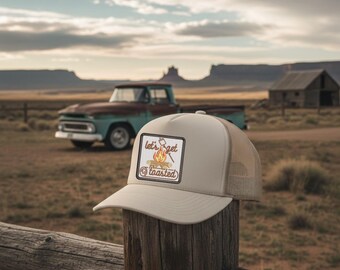 Let's Get Toasted Patch Embroidery Design