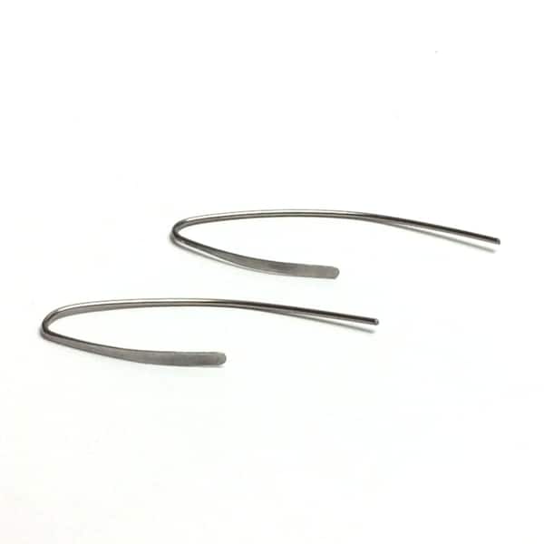 Niobium earrings - Everyday wear simple - hypoallergenic earrings - Sensitive ears - Free shipping to Canada