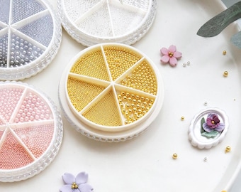 Polymer Clay Micro Beads for Flower Centers | Jewelry Making Supplies, Floral Stamen Accents