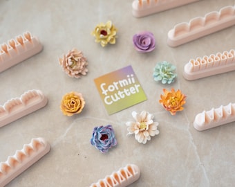 FormiiCutter Polymer Clay Border Cutter | 24 Decorative Styles for Earrings 4.13” Strip