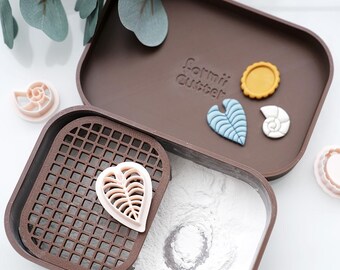 Polymer Clay Powder Box for Cutters, Jewelry Making Tray