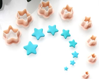 Star Shape Polymer Clay Cutter Set for Earrings Charms and DIY Jewelry Making