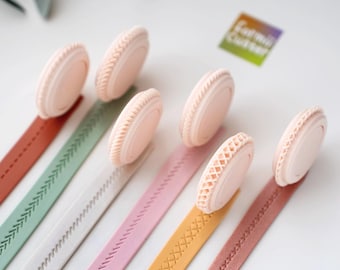 Polymer Clay Texture Rolling Wheels | Border Pattern Tool for Earrings, Crafts