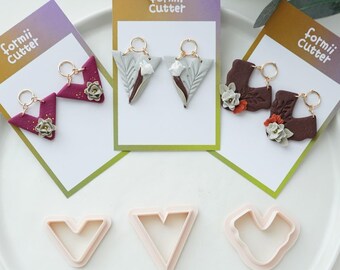 Floral Earring Polymer Clay Cutter Set | 3 Shapes