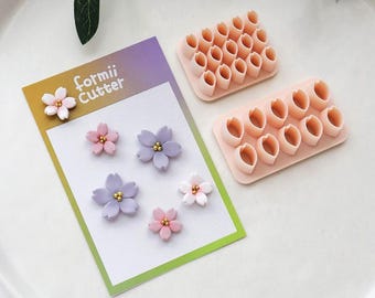 Sakura Petal Clay Cutter – Cherry Blossom Floral Jewelry Mold (Small & Large)