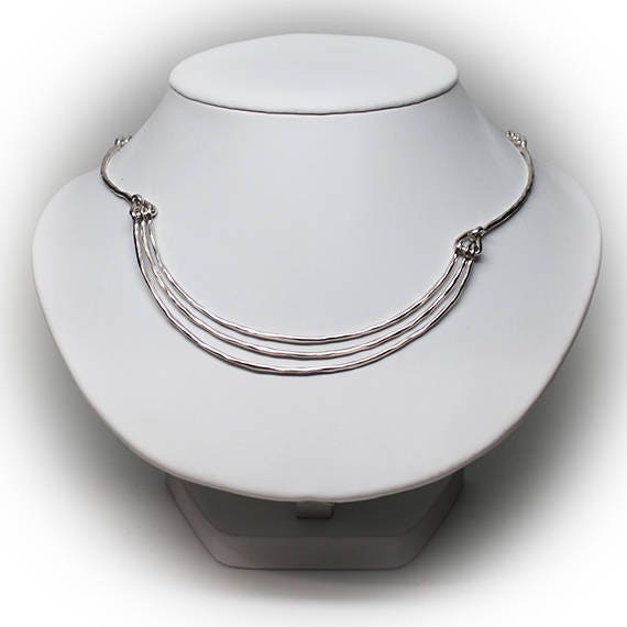 Sterling Silver Statement Necklace - image 1