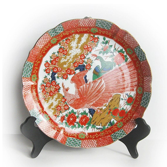 Imari Peacock Decorative Dinner Plate by Arita Etsy