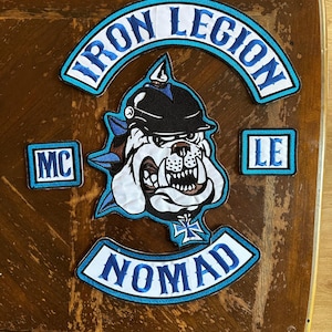 Iron Legion MC France/Nomad Embroidered Patches - set of 4 Pcs set Iron-on