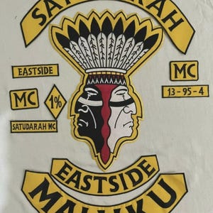 SATUDARAH Embroidered Iron On Patch Motorcycle Biker Jacket Vest For Full set of 10pcs