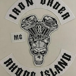 Iron Order mc 35cm iron on embroidered set