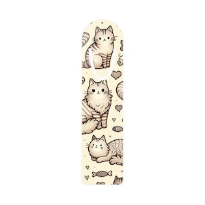 Cute Cat Bookmark, Adorable Animal Lover Gift, Book Accessories, Pet Lover Present, Reading Gifts, Cat Themed Bookmarks