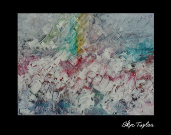 Abstract Expressionism- 30 x 40 -Original Painting Multi-color Modern Subdued Surreal canvas Painting Fine Art- Palette Knife - Skye Taylor