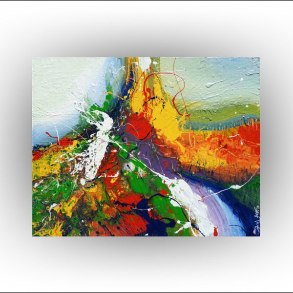 ABSTRACT Original Painting Palette Knife Painting Modern Painting Landscape Painting Art, "Back road to Oz", 30 x 24, Skye Taylor