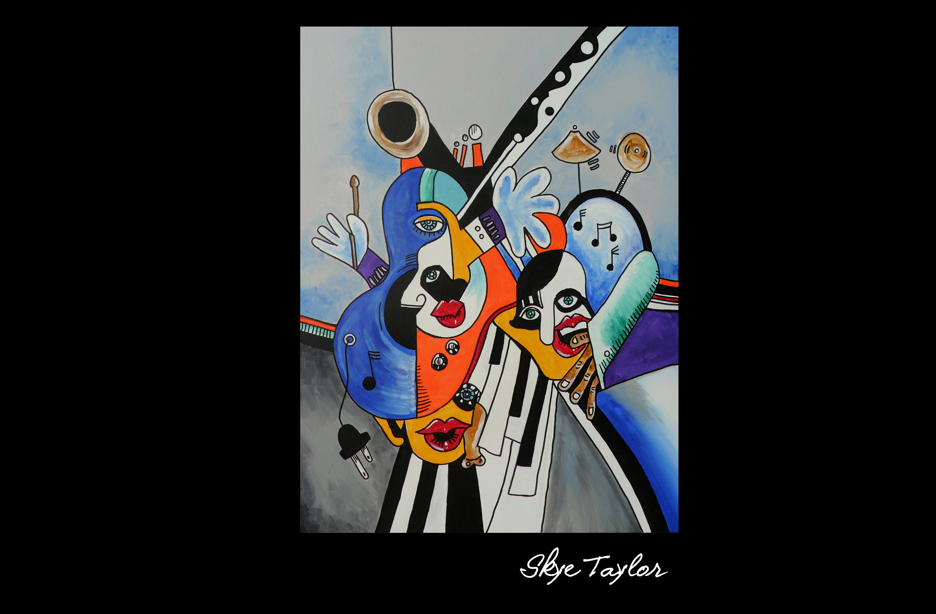 A Abstracts Lover Gift Picasso Style- 40 x 30 - Abstract