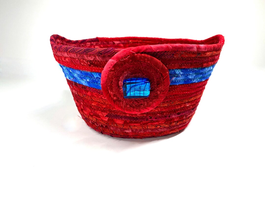 Clothesline Rope Basket Americana Patriotic Gift Basket July 4th