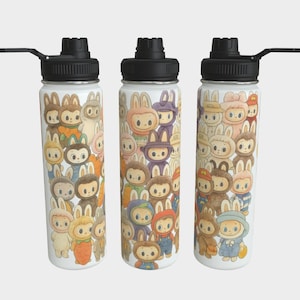 Stainless Steel Water Bottle - Labubu Inspiration