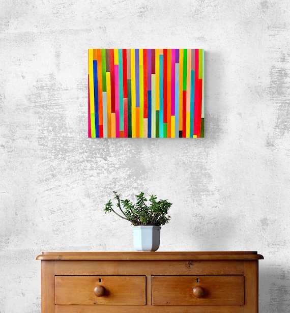 チューブ – 現代抽象多色画 – キャンバスにアクリル 60x50 – 2025 