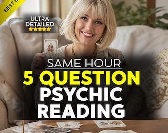 Lettura psichica con 5 domande nella stessa ora, intuizioni psichiche e amore accurate, intuizioni da medium psichico, lettura dei tarocchi dell'amore, lettura psichica generale