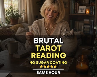 Same Hour Extra Detailed Brutal Tarot Reading, No sugar coating, Honest Brutal Psychic Prediction