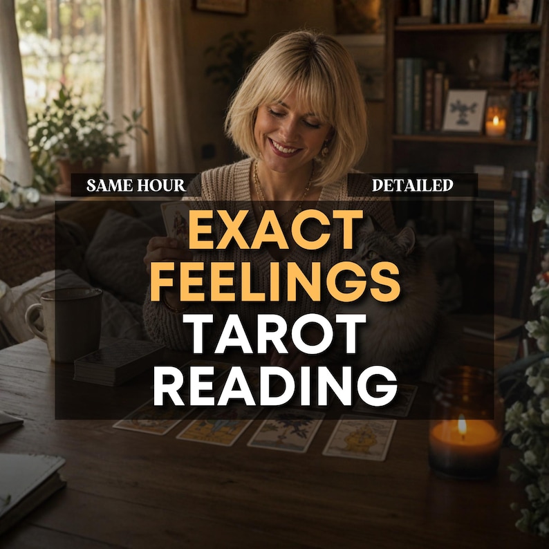 SAME HOUR | Very Detailed Exact Thoughts Exact Feelings Reading, Tarot Love Reading, What is He Thinking, Future Love insights, Psychic Love image 1