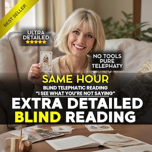 Blind Reading Psychic, Psychic Reading, Same Hour, Spiritual Advices, Accurate Love Reading, Tarot Cards Reading, Blind Tarot Reading