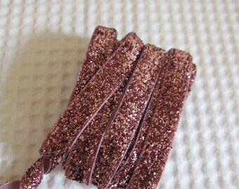 5yds 5//8/"16mm vintage Glitter Velvet Ribbon Headband Clips Bow Wedding Craft #17