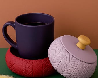 Textured Storage Box STL: 3D Printed Decorative Container (Digital Download)
