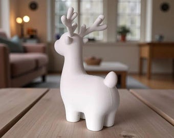 Christmas Deer Figurine 3D Printing STL File (Digital Download Only)