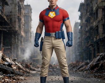 Inspiriert vom Peacemaker-Cosplay-Kostüm, Superheldenanzug, Halloween-Comic-Con-Outfit
