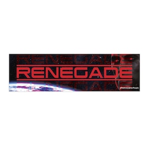 Renegade Mass Effect Bumper Sticker: Funny Video Game Decal