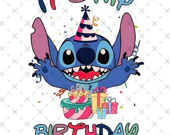 Stitch Birthday PNG SVG, Stitch Birthday Boy, Stitch Birthday Girl Svg Png, It's My Birthday,Kids Birthday Celebration Svg Png, Digital File