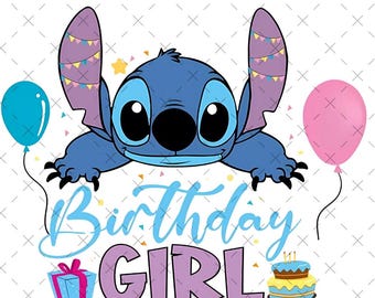 Stitch Birthday Svg Png, Stitch Birthday Party Tee Png, Stitch Birthday Girl Svg Png, Kids Birthday Celebration Svg Png, Digital File, Shirt