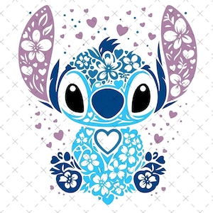 Floral Stitch SVG Cute Stitch PNG Clipart Floral Stitch Svg Stitch Sticker Stitch SVG Shirt Design Mandala Stitch Design instant download