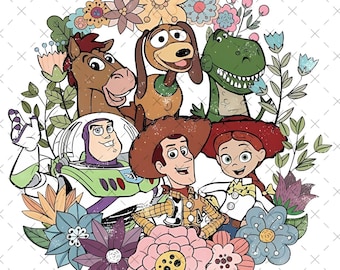 Retro Toy Story Clipart, Family Vacation Design (Digital File)