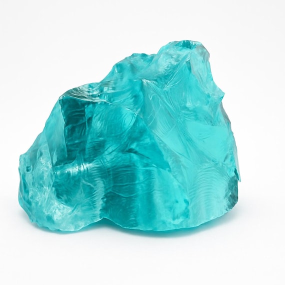 オプシディアン アクアブルー Aqua Blue Obsidian Crystal Chunk – Raw Healing Gemstone, Reiki