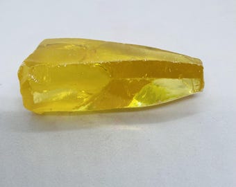 450-500CT Raw Yellow Zircon Crystal | Solar Plexus Chakra Healing Gemstone