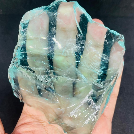 Large Raw Aqua Blue Obsidian Gemstone 925-1025 CT – Meditation