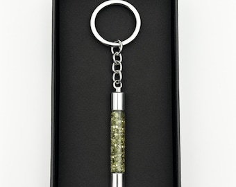 Pyrite Crystal Keychain, Luck, Wealth, Protection, Spiritual Gift