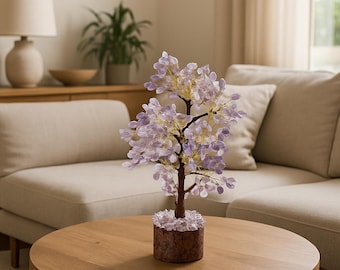 Amethyst Chip Crystal Tree | Handmade Gemstone Bonsai