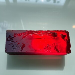 Reiki healing ruby crystal slice
