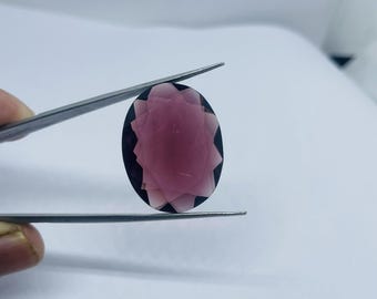 Oval Purple Sapphire Gem | 30-35 CT Loose Violet Gemstone