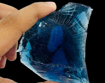 ブルーオブシディアン原石 410-510カラット | ワイヤーラッピングや