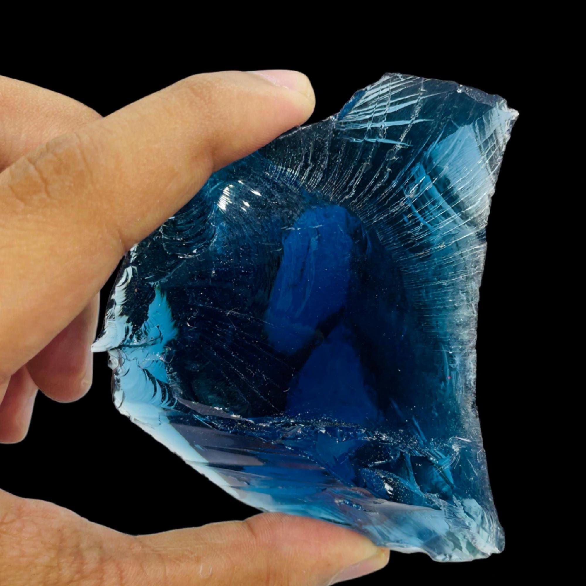 ブルーオブシディアン原石 1100-1200カラット | スピリチュアル