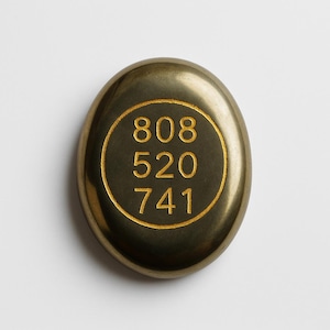 Engraved Healing Code Palm Stone | Abundance Manifestation Tool 808 520 741 Energy Code