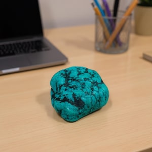 Premium Uncut Arizona Turquoise 500CT Healing Stone | Raw Blue Crystal for Jewellery Crafting, Meditation, Energy Work & Gemstone Collection